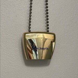 Palm Angels Metallic Gold Crossbody Bag